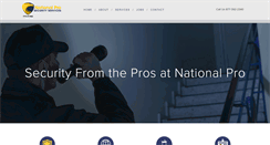 Desktop Screenshot of nationalprosecurityservices.com