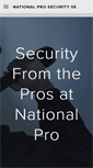 Mobile Screenshot of nationalprosecurityservices.com